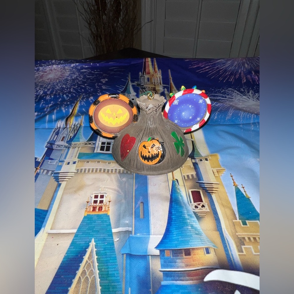 Disney Parks Nightmare Before Christmas Light Up Ear Hat Ornament